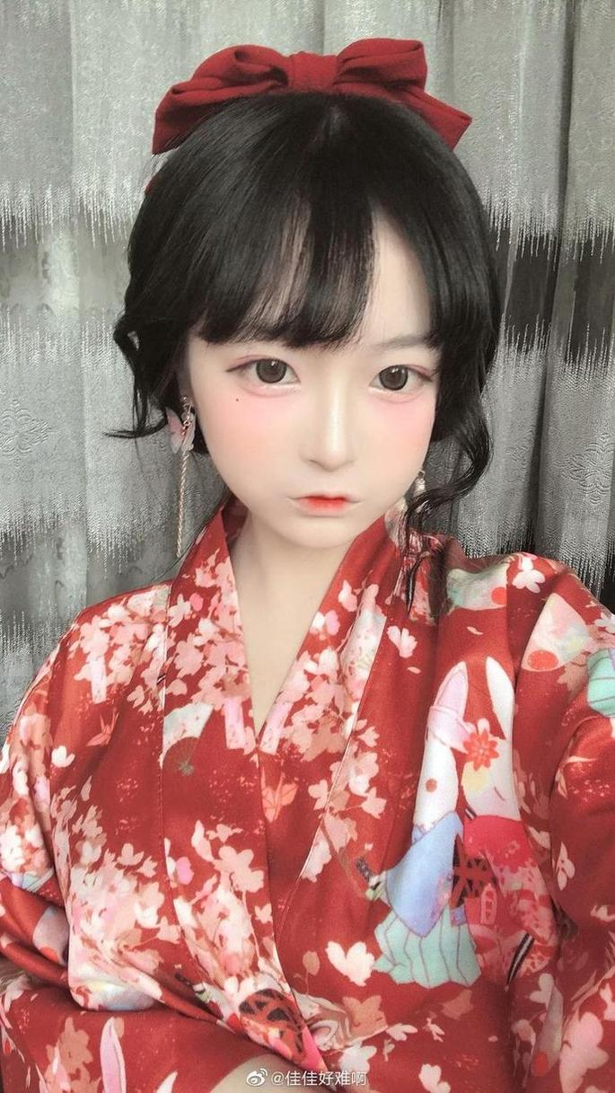 霓虹之下恋上透明女仆——佳佳酱ovo透明女仆cos摄影照片